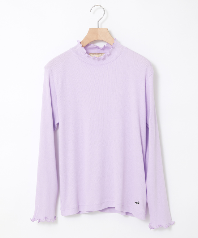 シアーメローハイネック カットソー