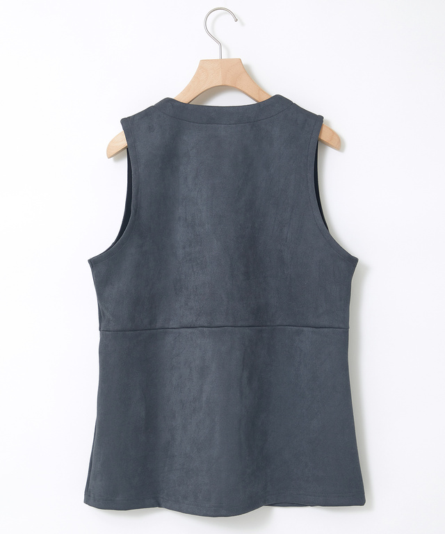 微起毛 ミドル ジレ