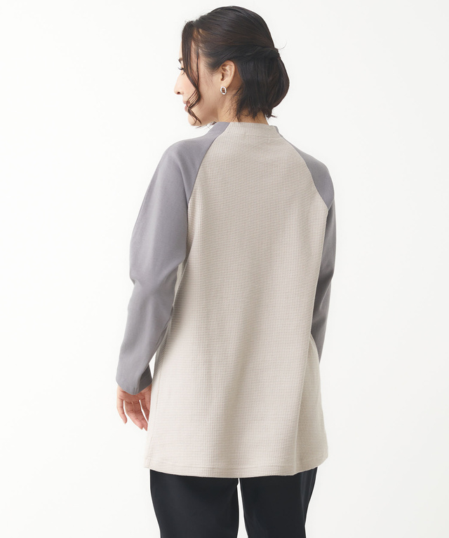 ワッフル 切り替え カットソーチュニック