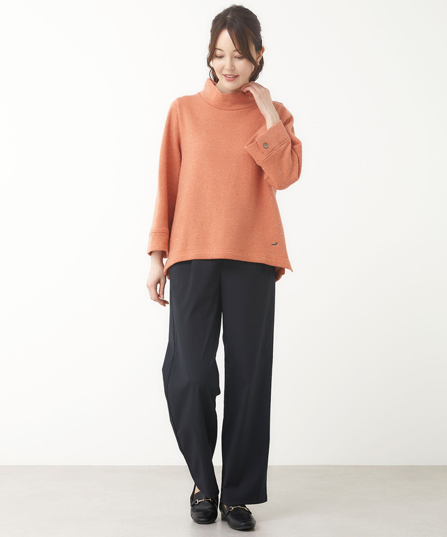 裏起毛 カラーネップ プルオーバー