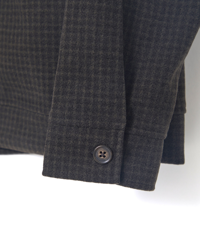 ステンカラー 千鳥柄 ジップジャケット【手洗いOK】