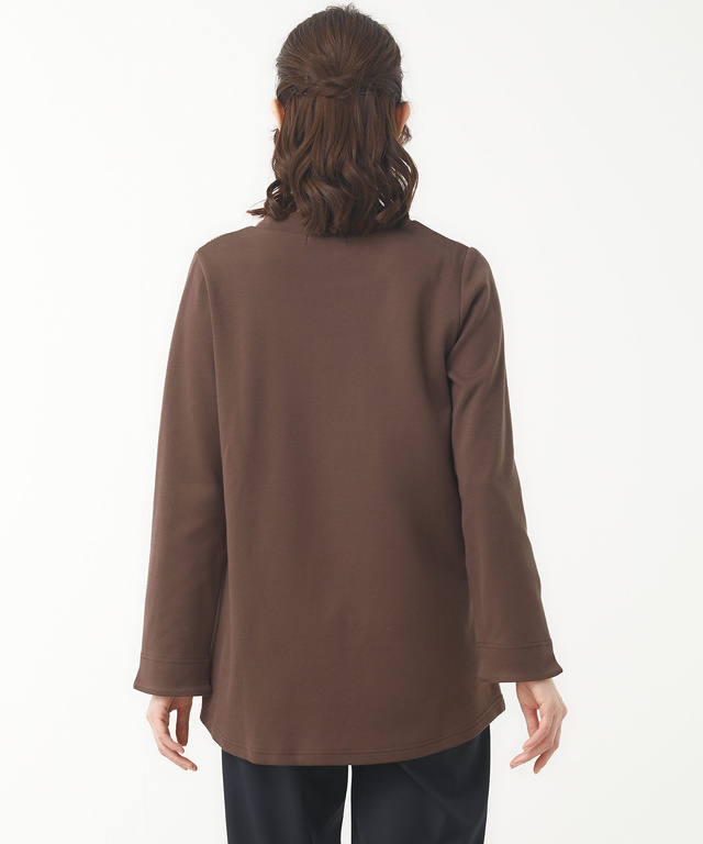 チェック柄 切り替え チュニック