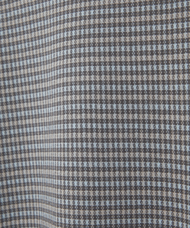 チェック柄 切り替え チュニック