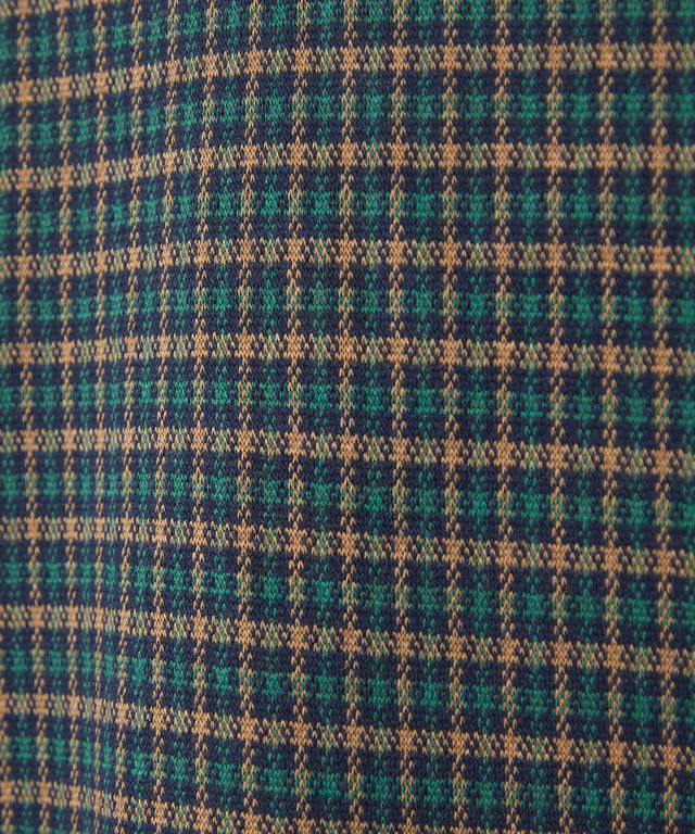 チェック柄 切り替え チュニック