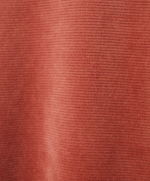 コーデュロイ風 カット カーディガン