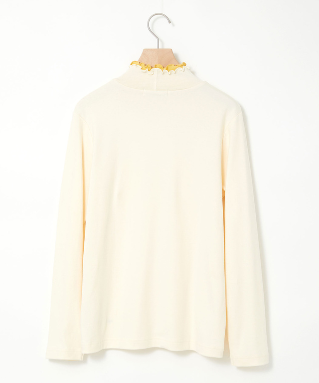 ダブルフリル ハイネック カットソー