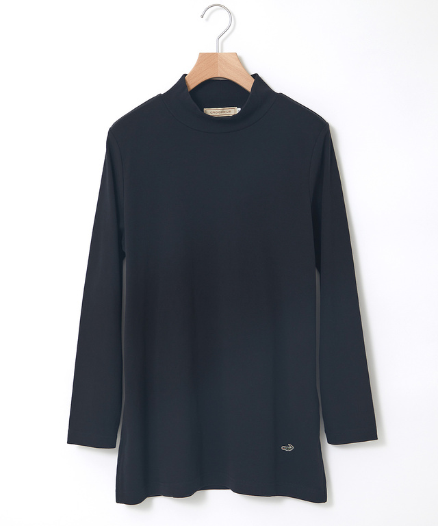 スムース ハイネック カットチュニック