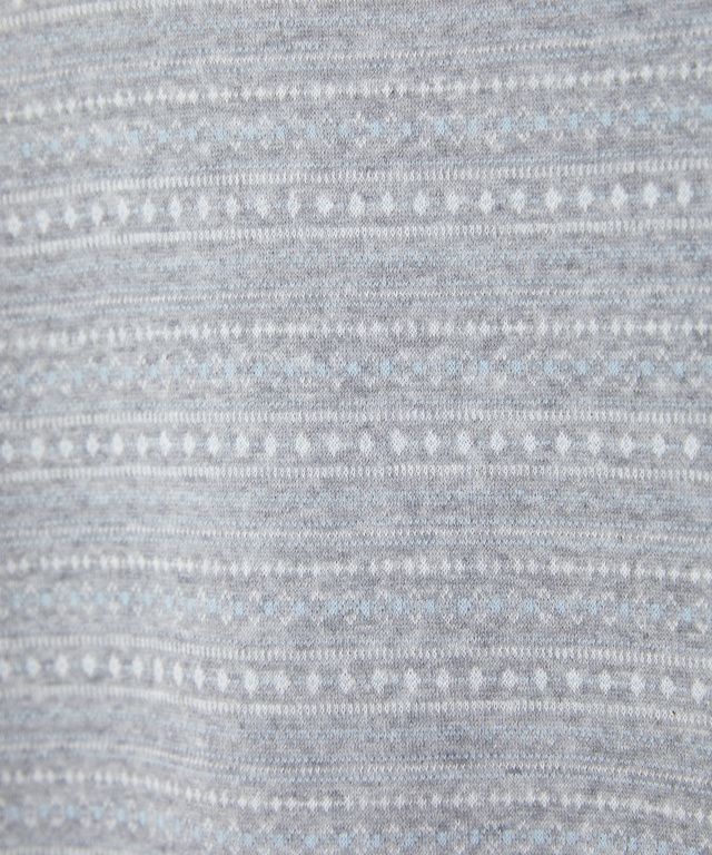 ジャカード ノルディック柄 ハイネックカットソー