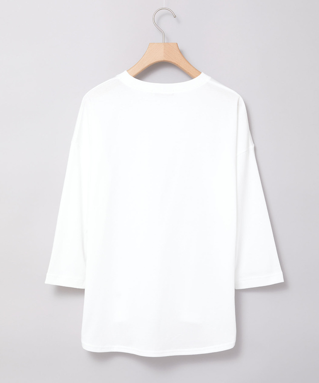 コットンブレンド ワイドシルエット Tシャツ