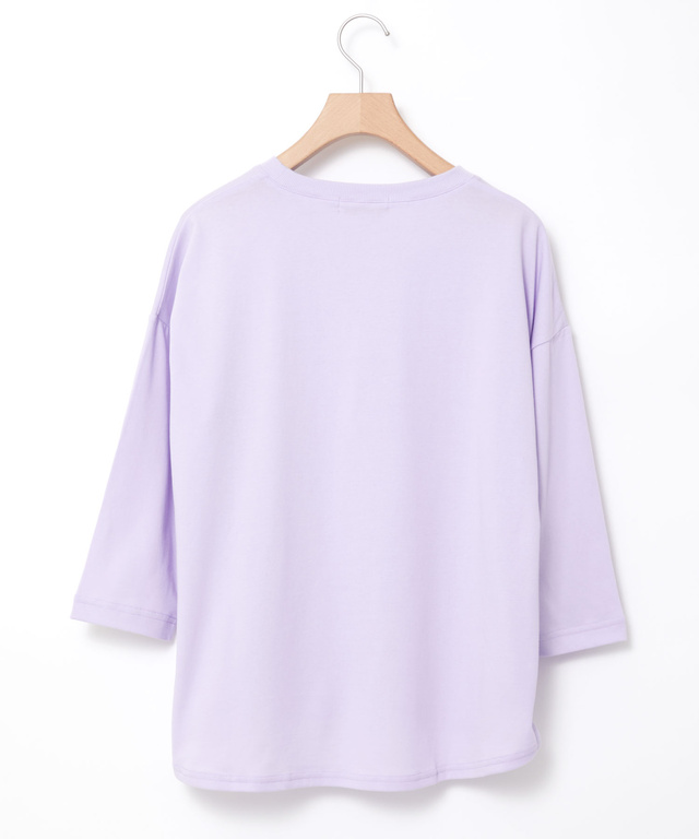 コットンブレンド ワイドシルエット Tシャツ