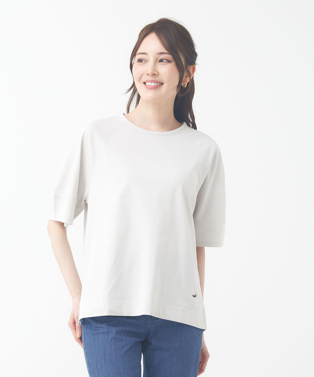プレーティング天竺 ラグラン Tシャツ