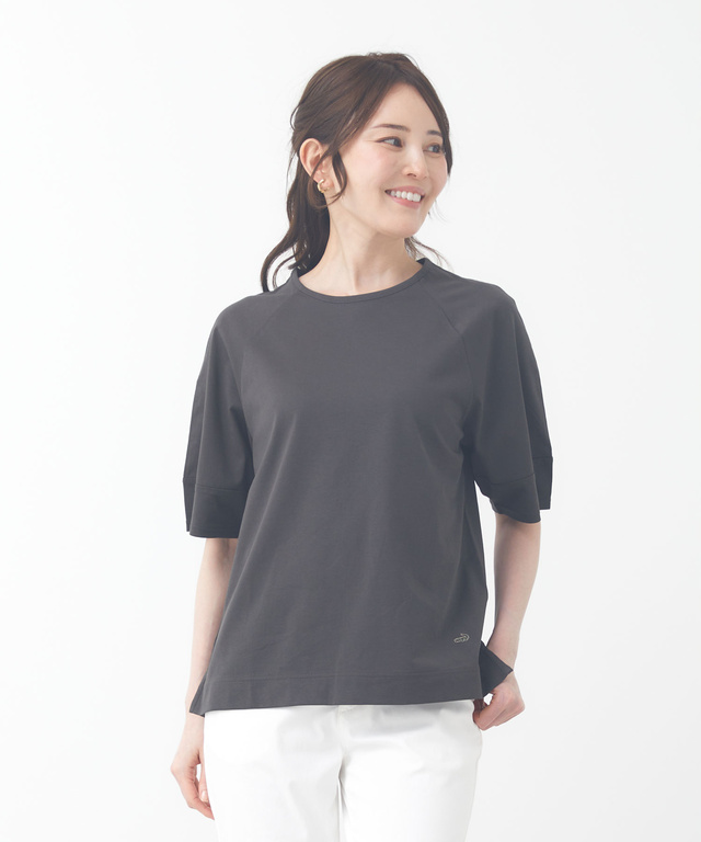 プレーティング天竺 ラグラン Tシャツ