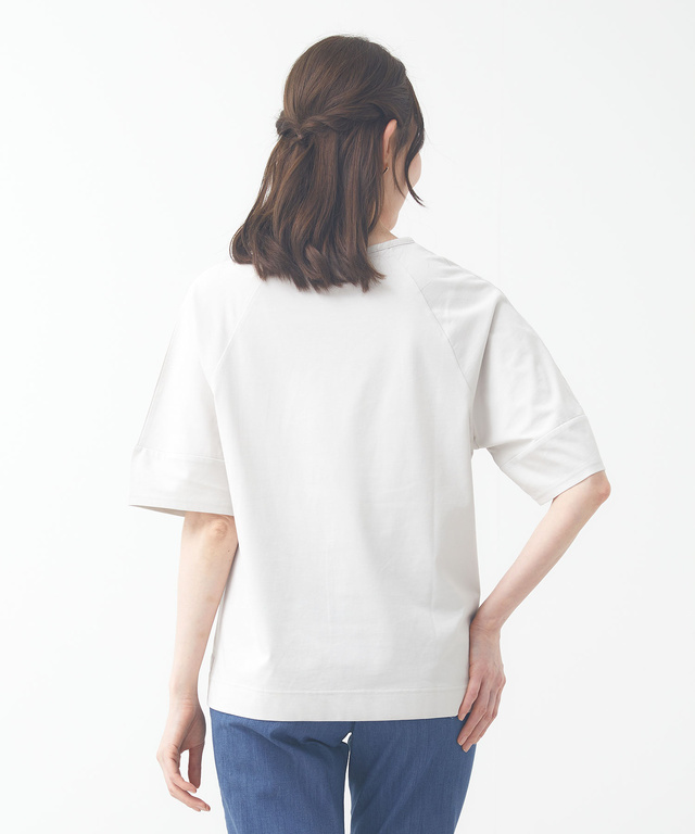 プレーティング天竺 ラグラン Tシャツ