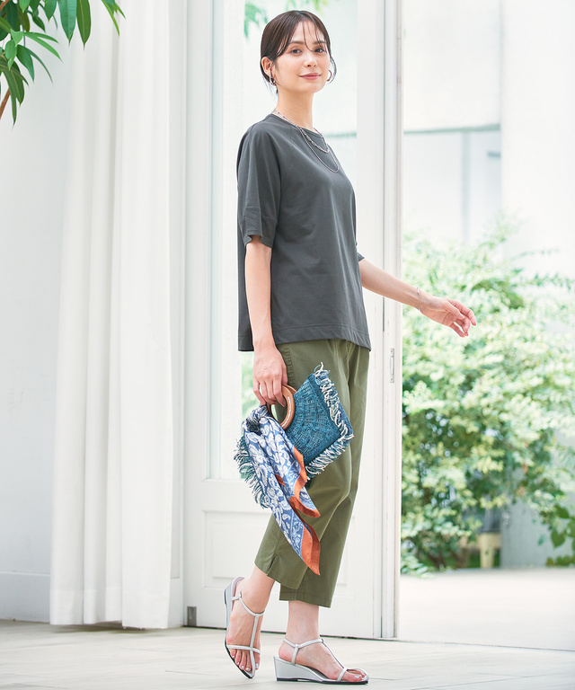 プレーティング天竺 ラグラン Tシャツ