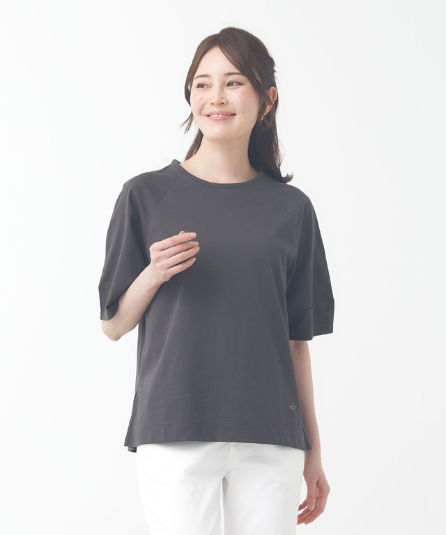 プレーティング天竺 ラグラン Tシャツ