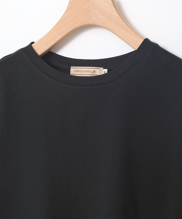 コットン 袖刺繍 Tシャツ