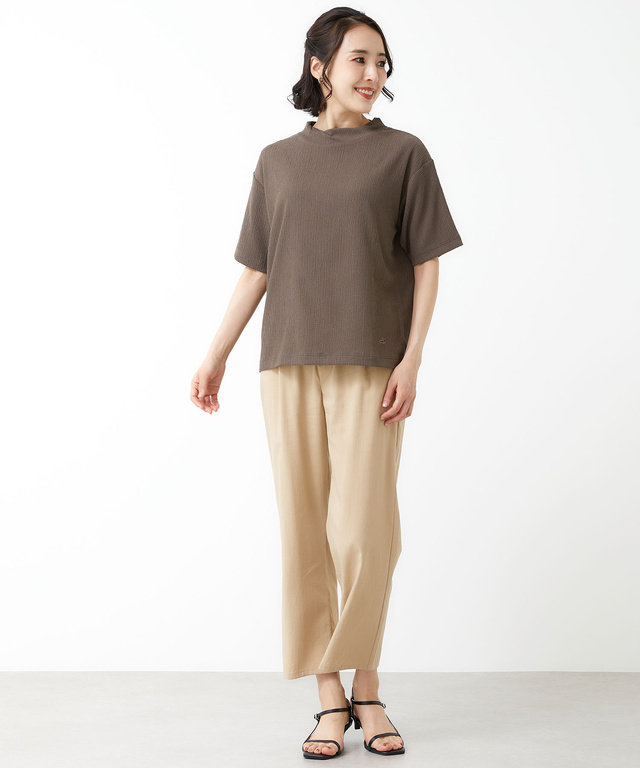 モックネック 襟デザイン Tシャツ