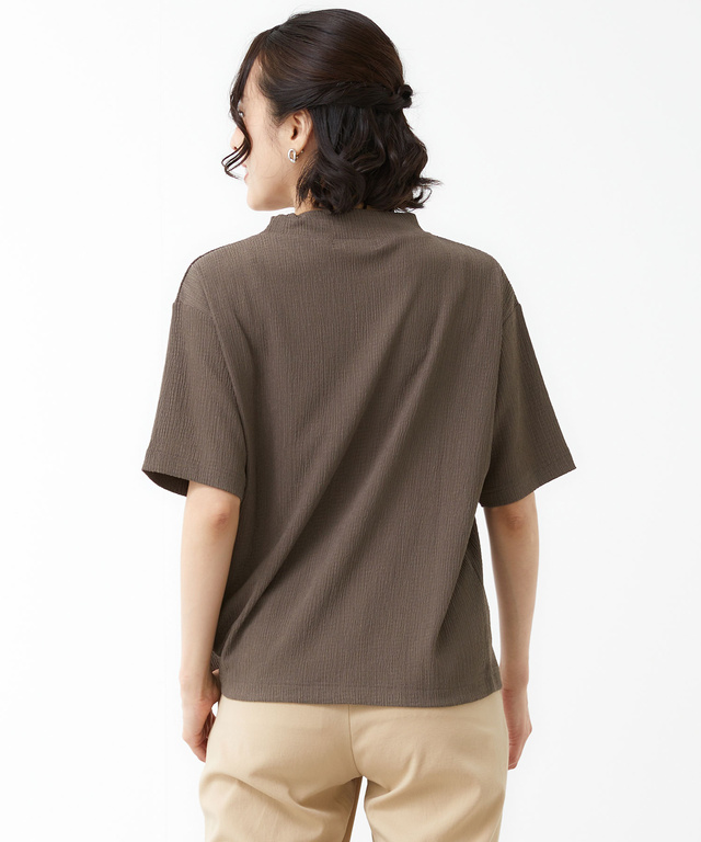 モックネック 襟デザイン Tシャツ