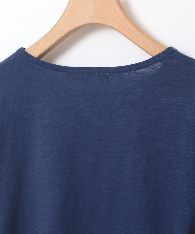 スラブ天竺 フリルスリーブ Tシャツ