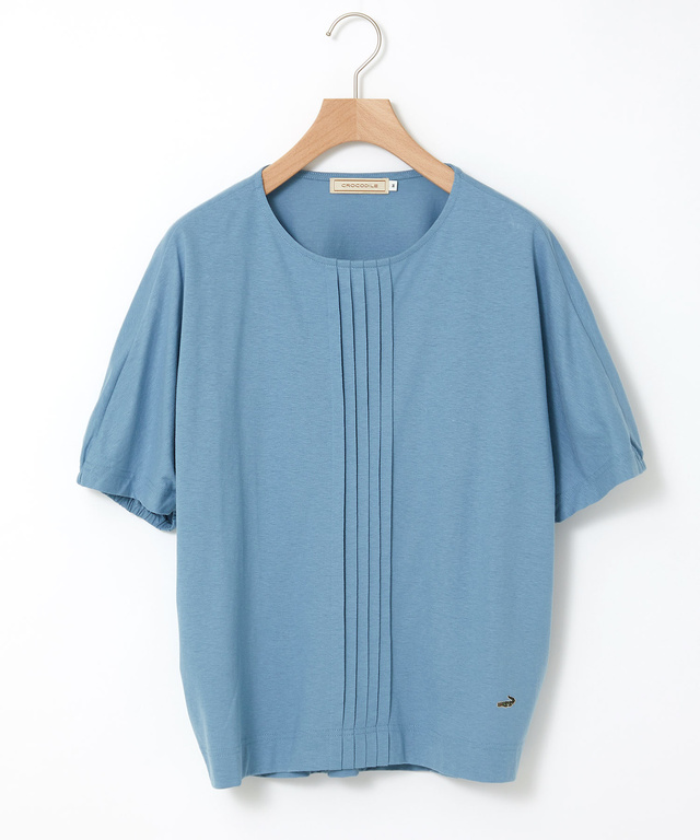 スノーリネン タックデザイン Tシャツ【接触冷感】