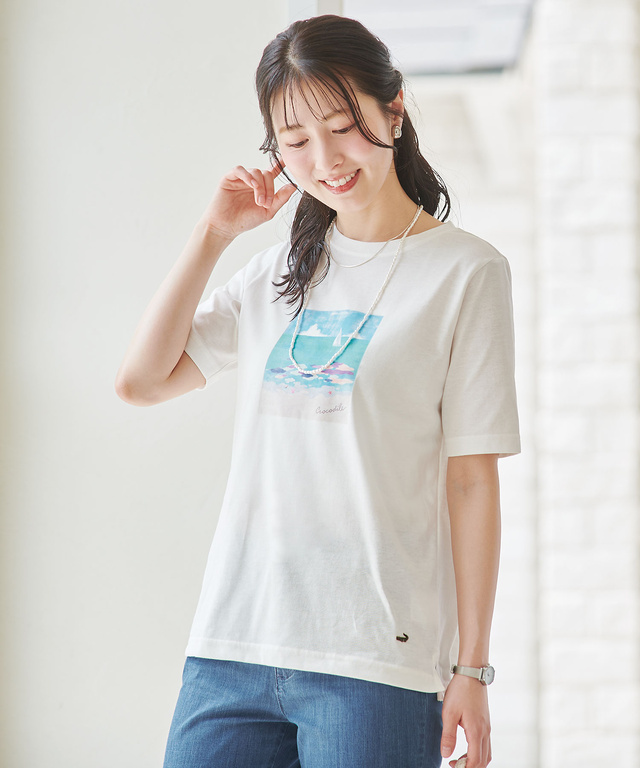 モチーフプリント Tシャツ