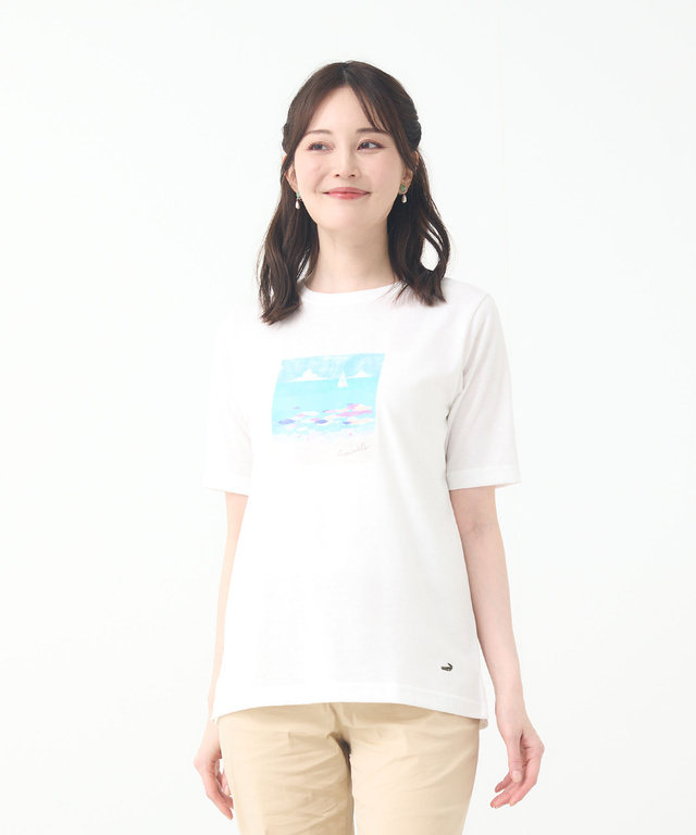 モチーフプリント Tシャツ