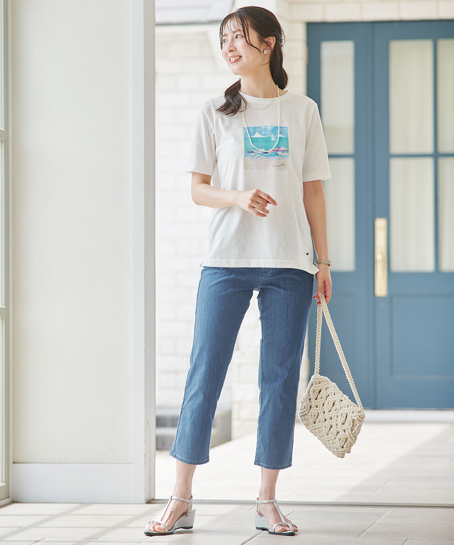 モチーフプリント Tシャツ
