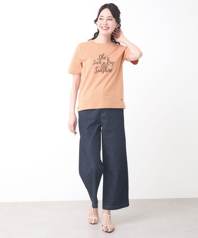 コットン ロゴプリント Tシャツ