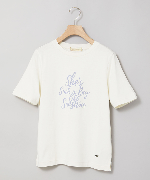コットン ロゴプリント Tシャツ