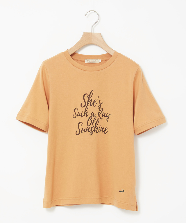コットン ロゴプリント Tシャツ