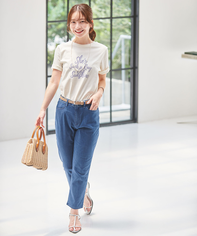 コットン ロゴプリント Tシャツ