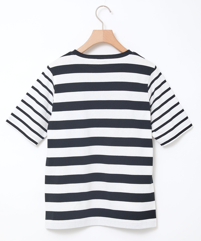 ボーダー 切り替え 半袖Tシャツ【一部店舗限定】