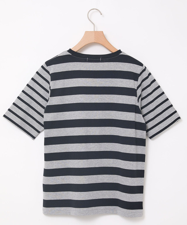 ボーダー 切り替え 半袖Tシャツ【一部店舗限定】