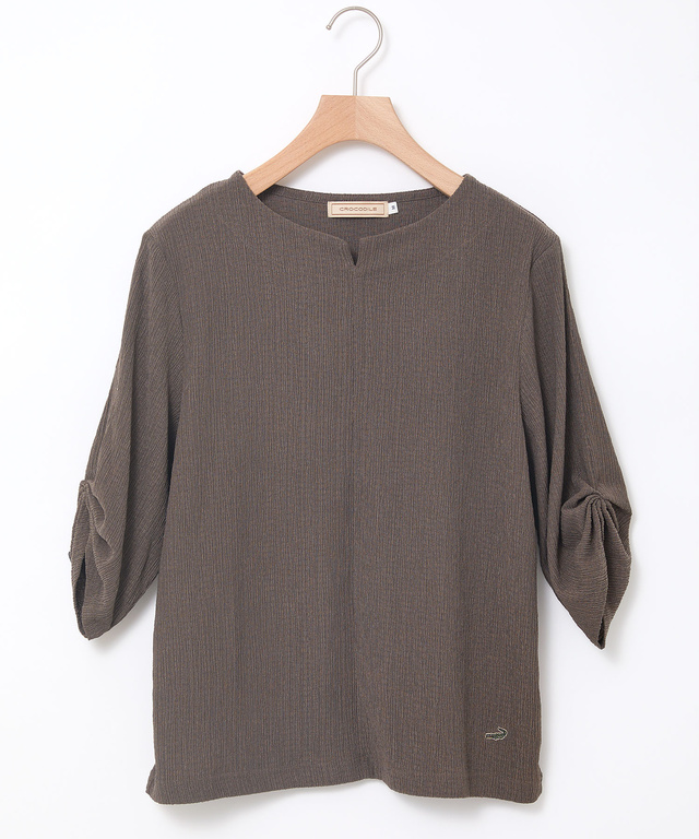 袖タック ジャカード カットソー【一部店舗限定】