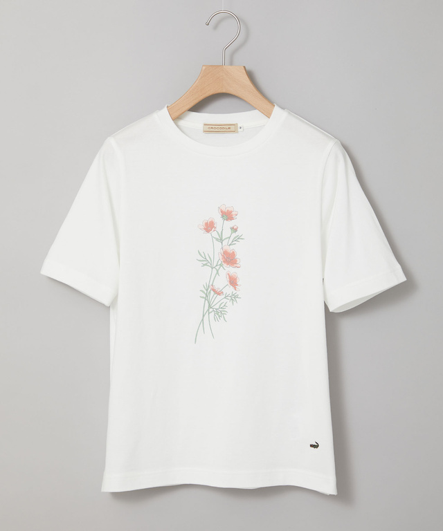 コスモス プリント Tシャツ