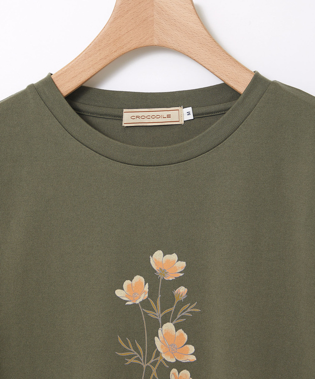 コスモス プリント Tシャツ