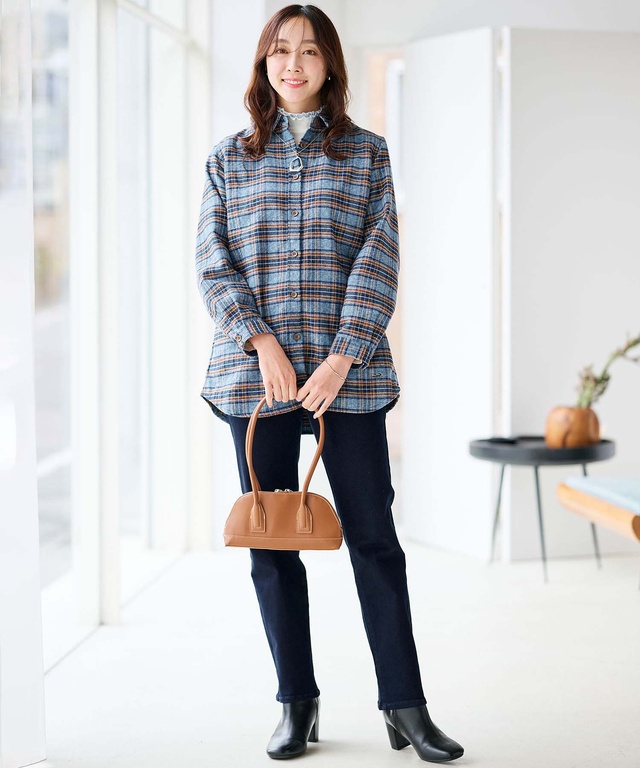 メロー ハイネック カットソー