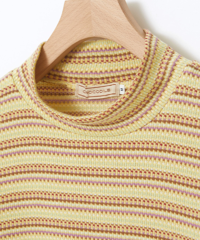 ジャカード ハイネック プルオーバー