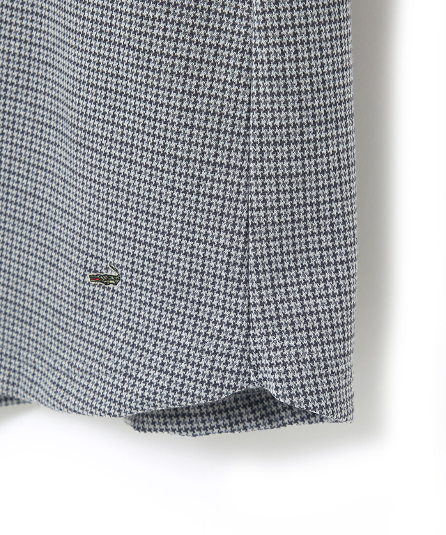 千鳥柄ドッキング デザインカットソー