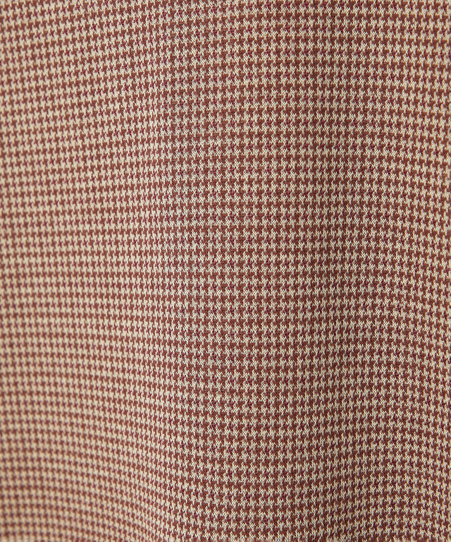 千鳥柄ドッキング デザインカットソー