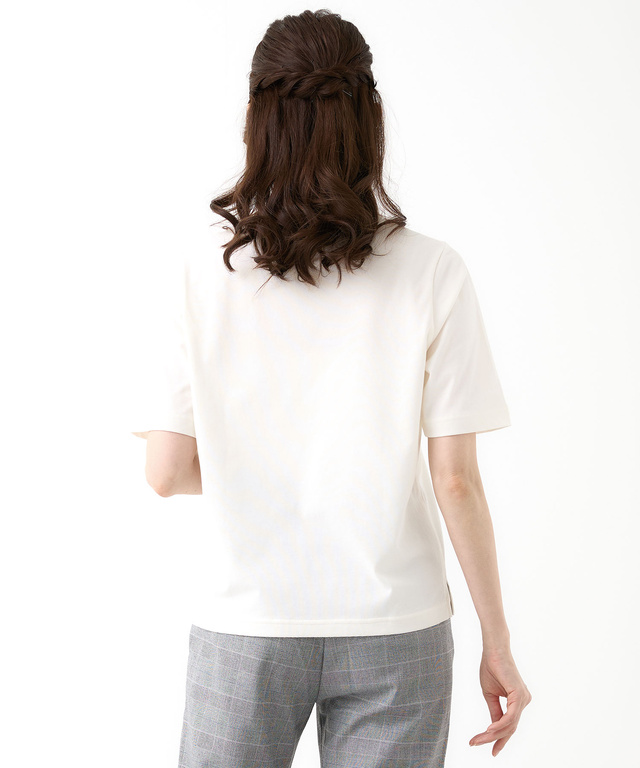 フラワーリース プリント  Tシャツ