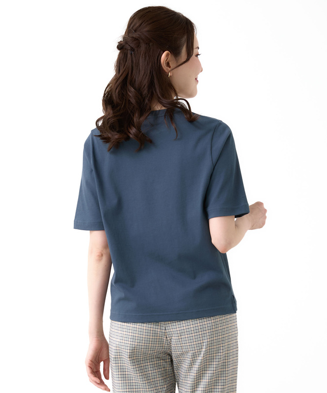 フラワーリース プリント  Tシャツ