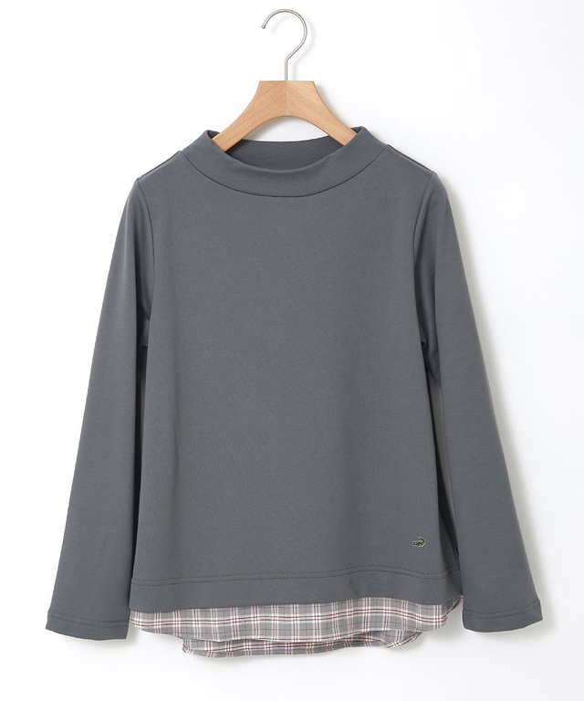 布帛 ドッキング プルオーバー