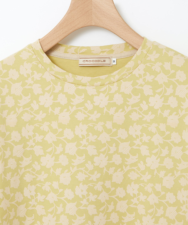 総柄プリント スムース カットソー