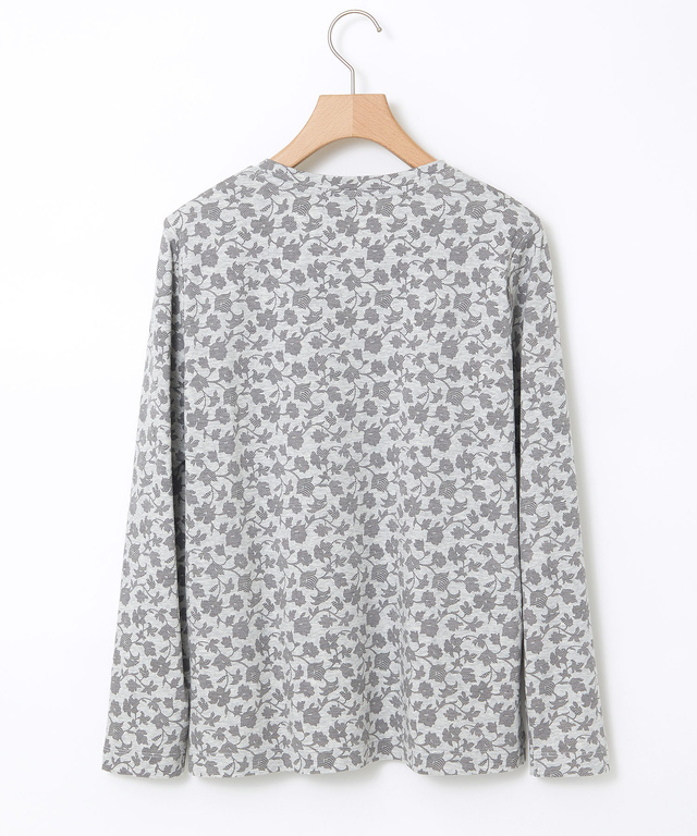 総柄プリント スムース カットソー