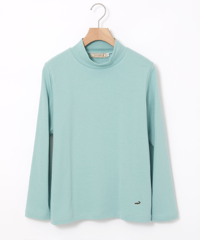 スムース ハイネック カットソー