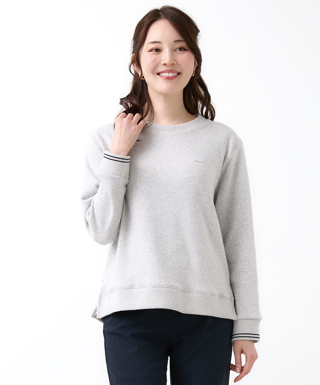 クルーネック リブ カットソー