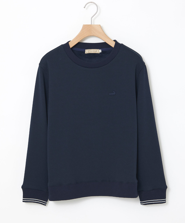 クルーネック リブ カットソー