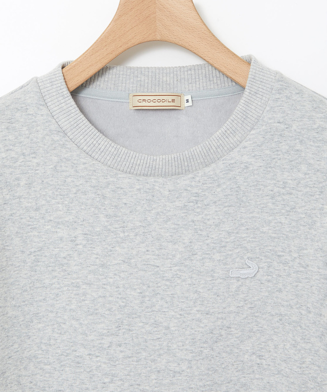 クルーネック リブ カットソー