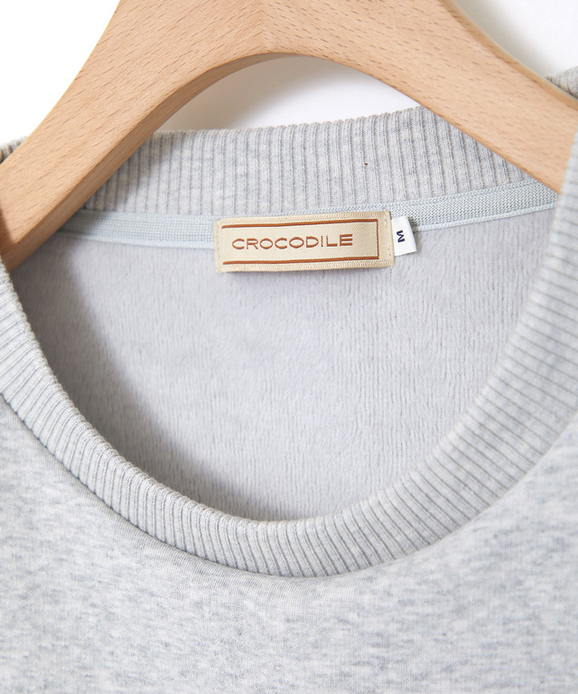 クルーネック リブ カットソー
